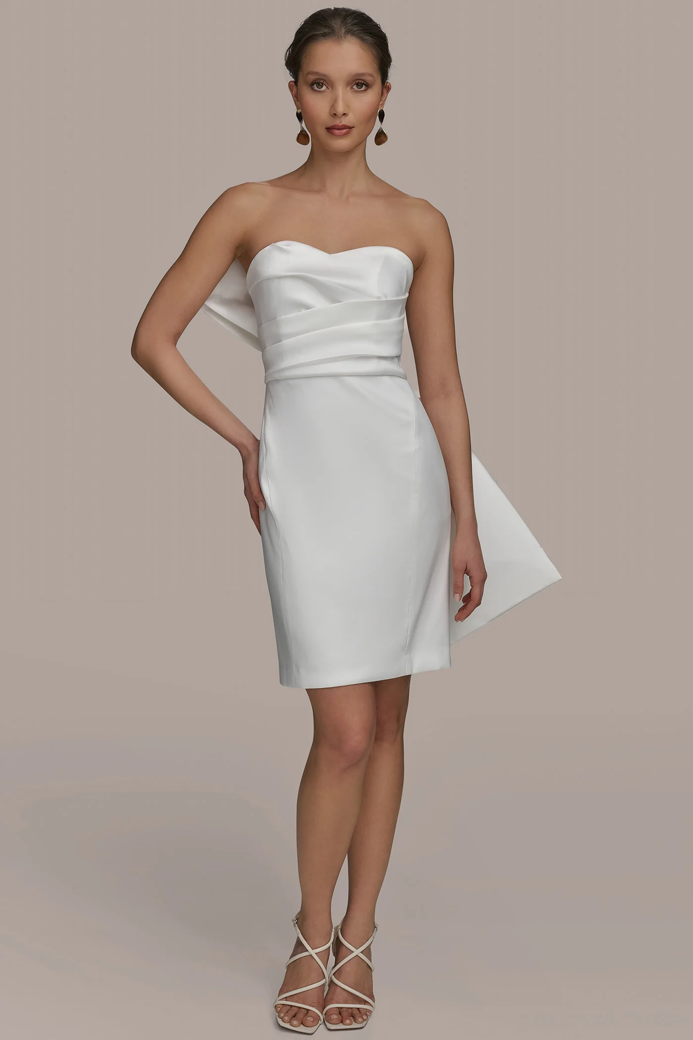 MIKADO SWEETHEART COCKTAIL DRESS - VXVOV