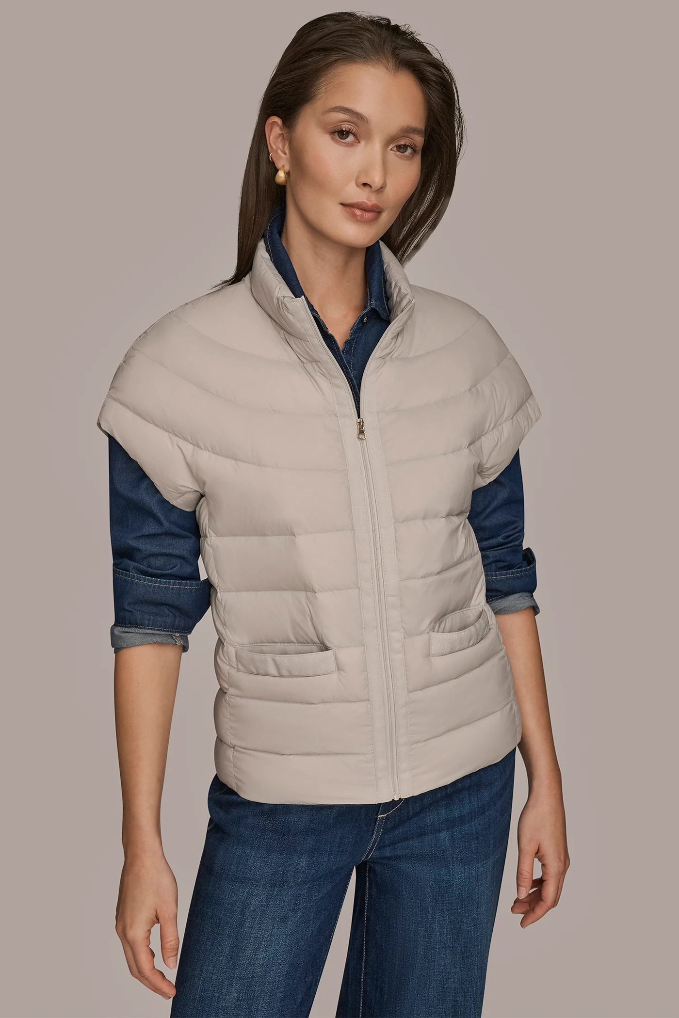 CAP SLEEVE PUFFER VEST - VXVOV