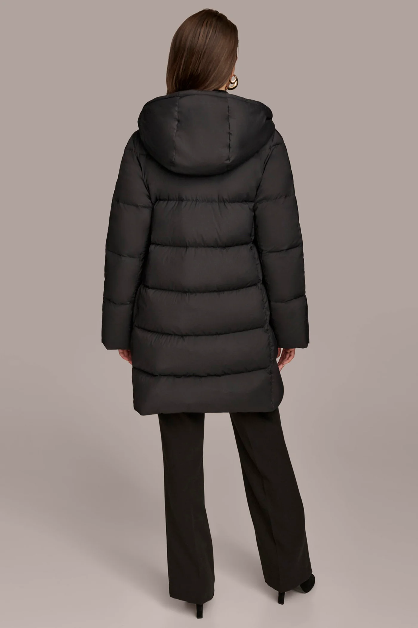 Long Hooded Down Filled Puffer Coat - VXVOV