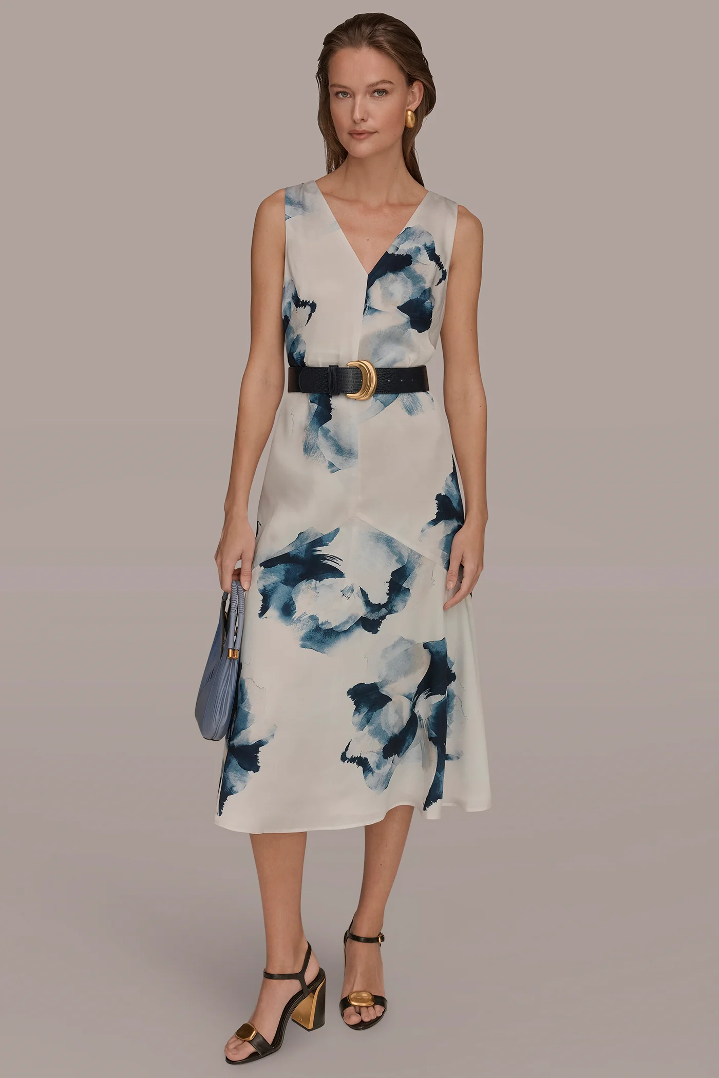 V-NECK FLORAL DRESS - VXVOV