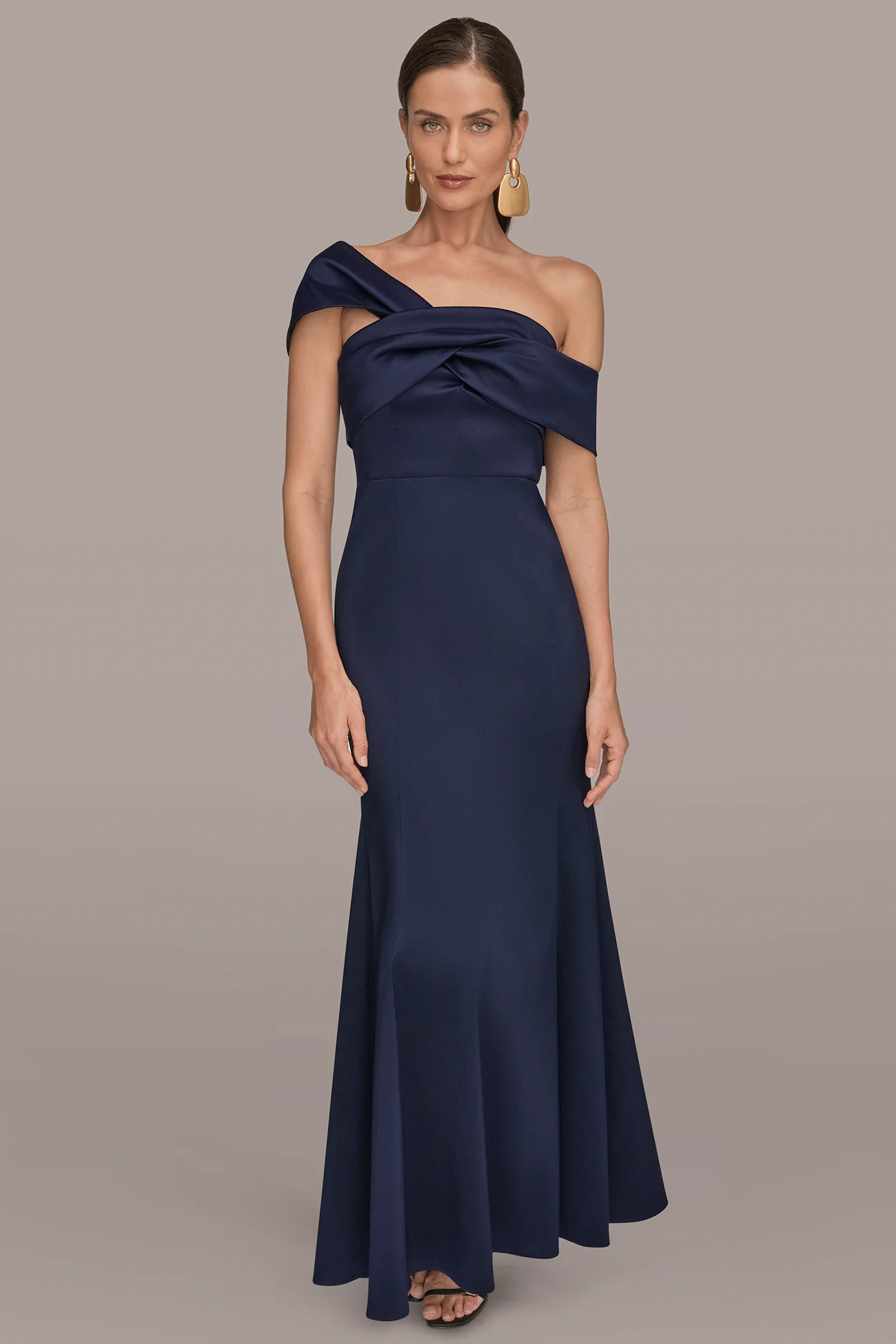 MIKADO OFF-THE-SHOULDER GOWN - VXVOV