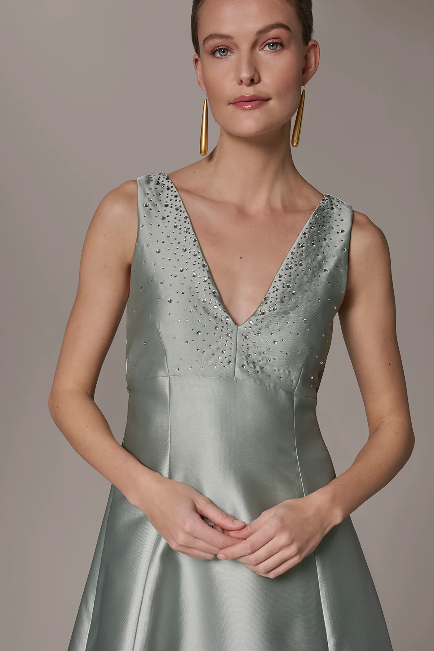 MIKADO CRYSTAL MIDI GOWN - VXVOV