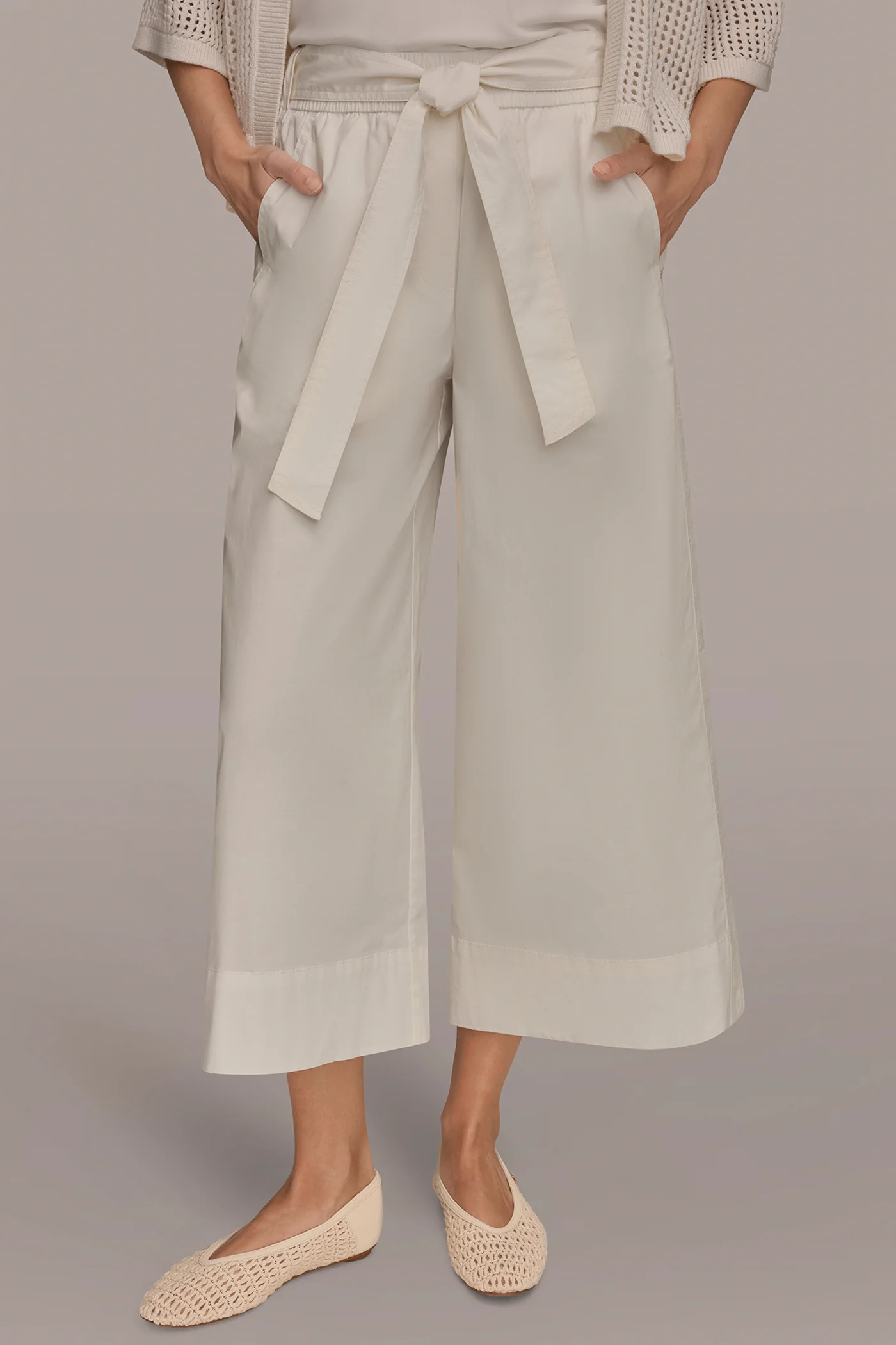 CROPPED MID-RISE WIDE-LEG PANT - VXVOV