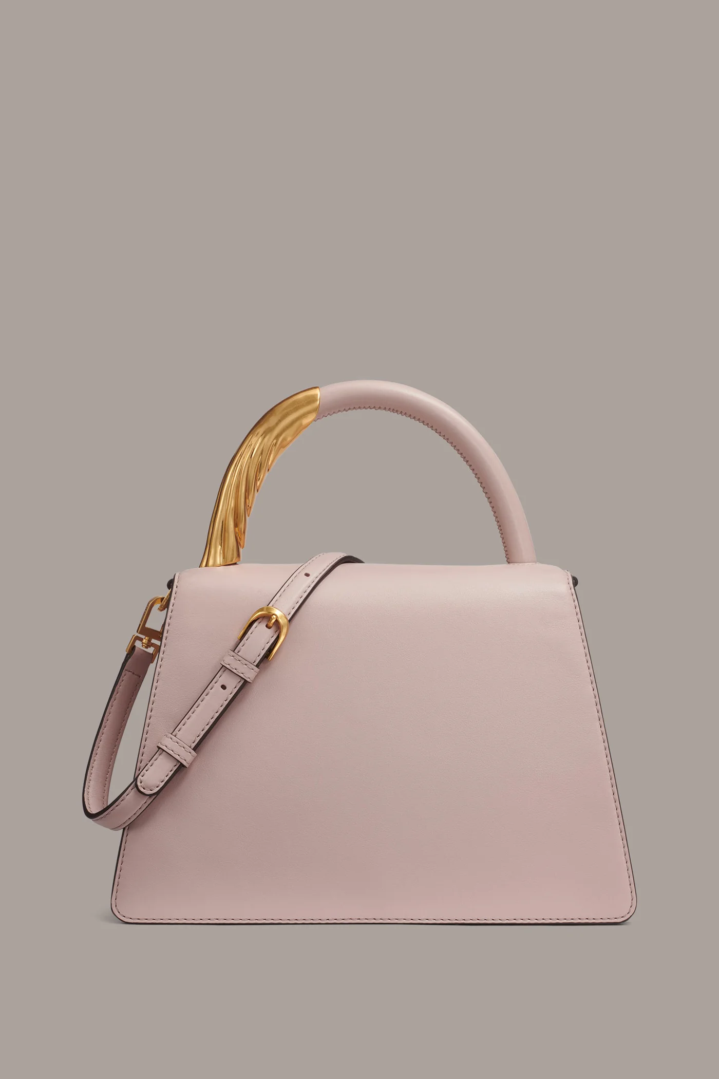TULLE GOLD-TRIMMED SATCHEL BAG - VXVOV