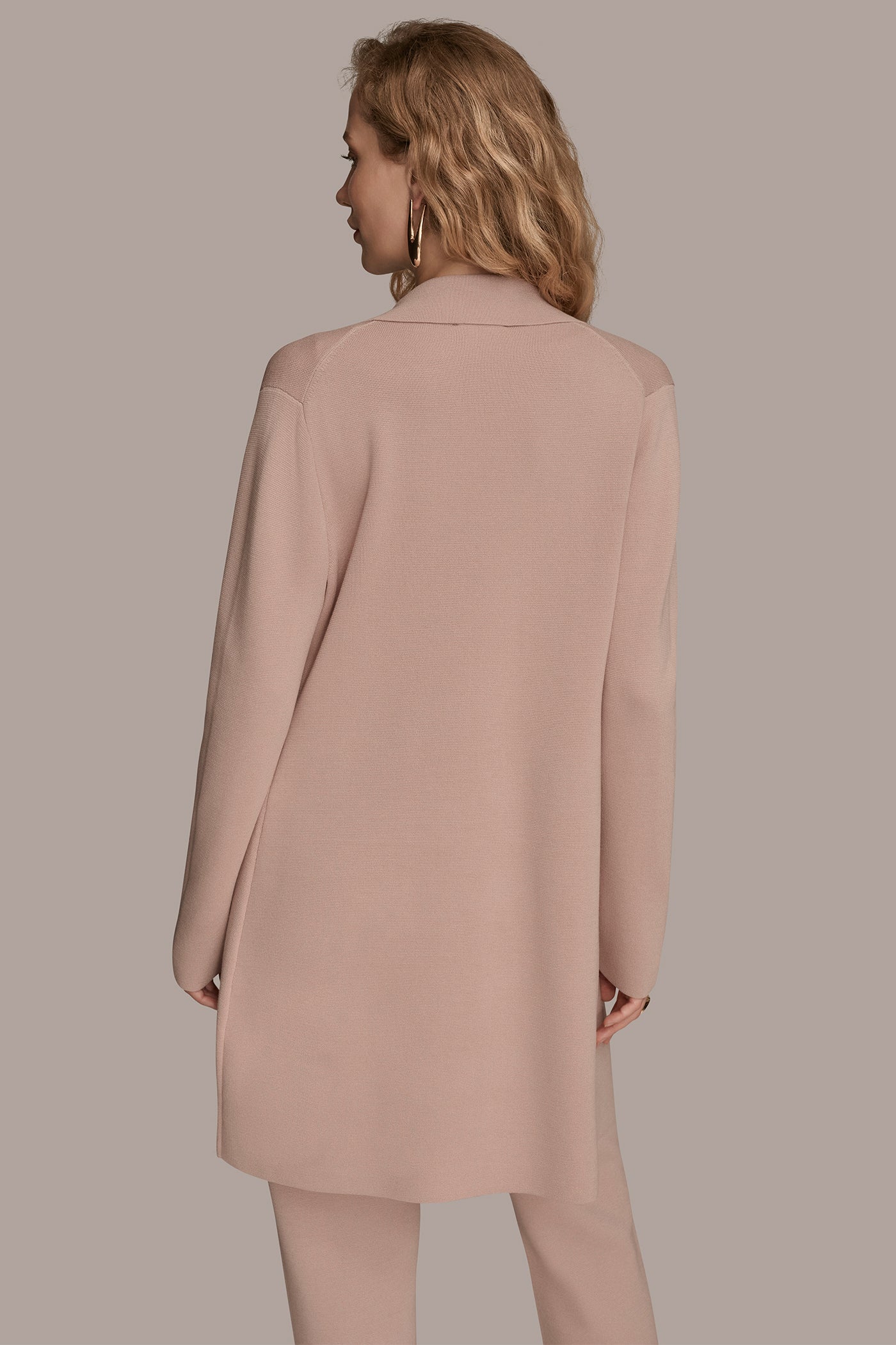 DOUBLE-BREASTED LONGLINE BLAZER - VXVOV