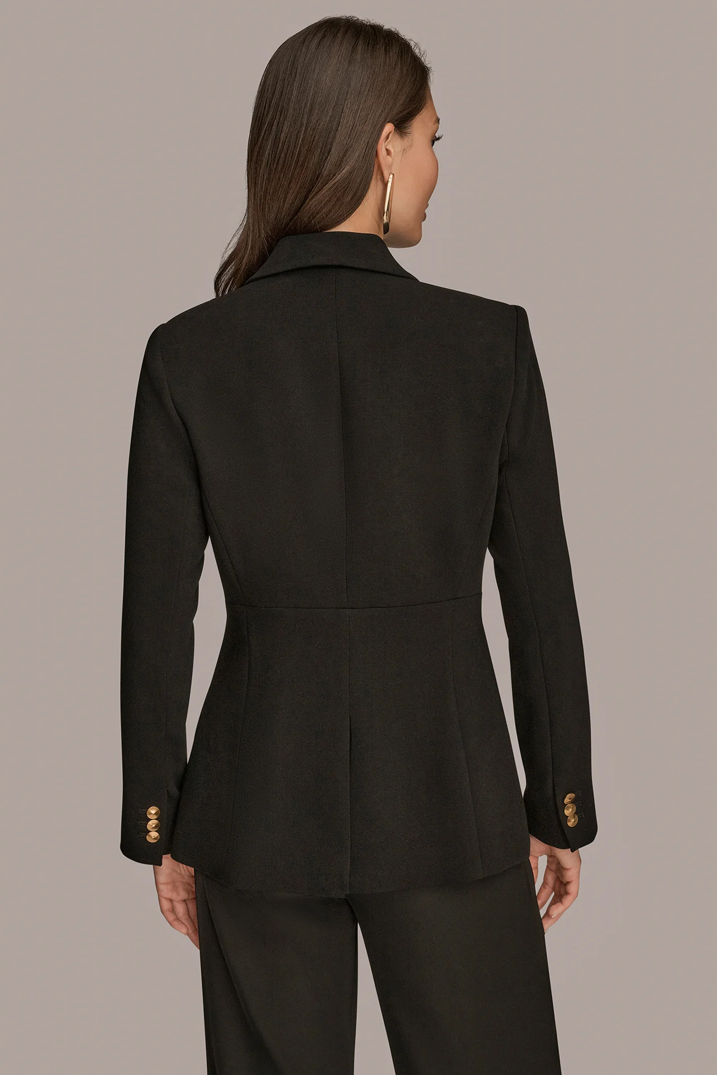 DOUBLE-BREASTED BUTTON-DETAILED BLAZER - VXVOV