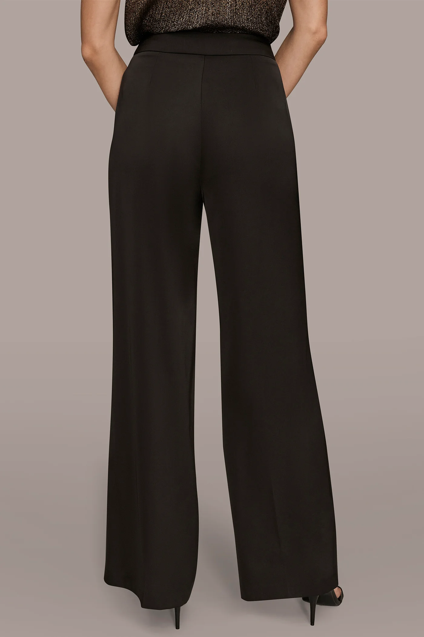 CHARMEUSE HIGH WAISTED WIDE LEG PANT - VXVOV