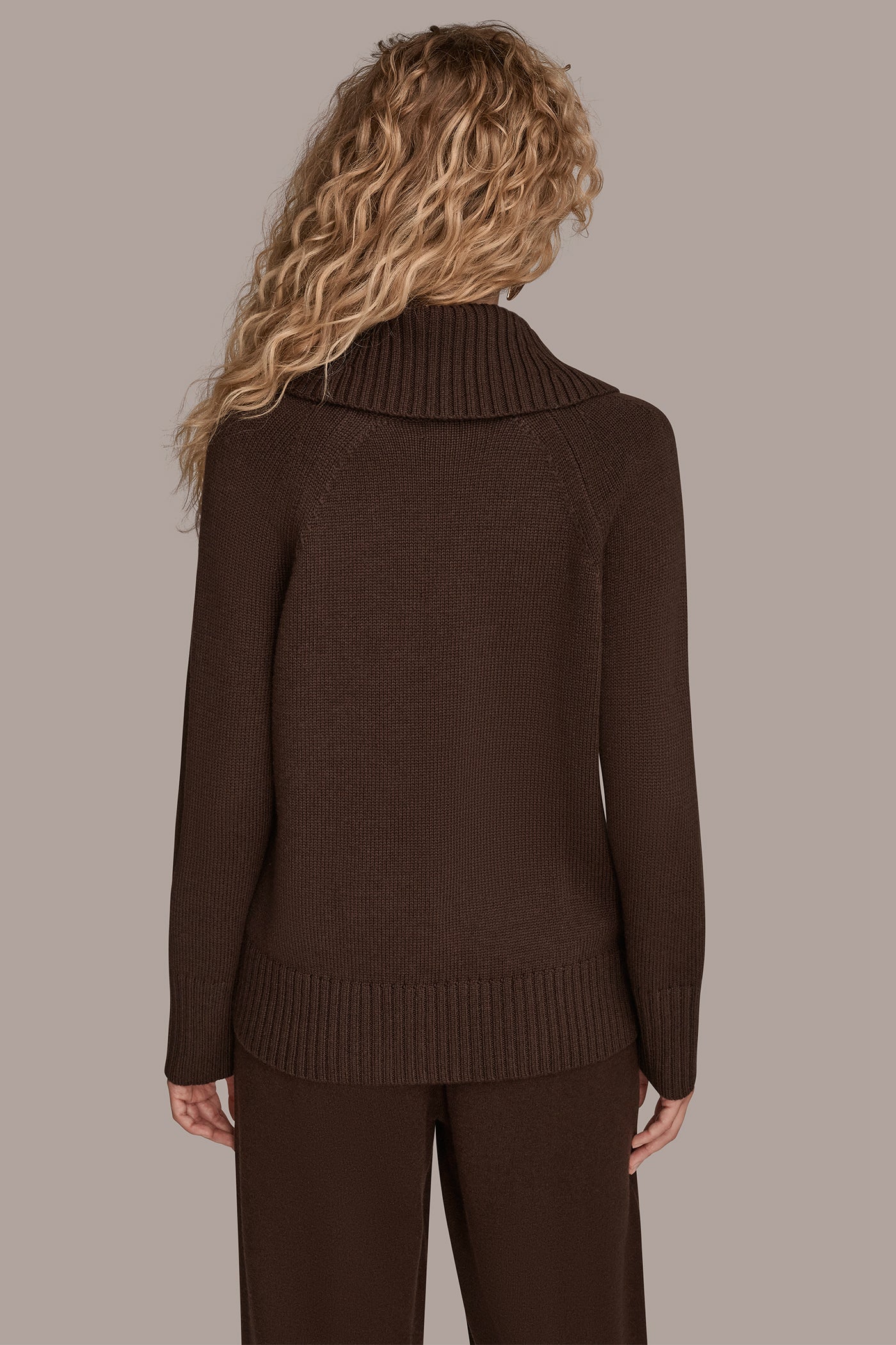 ZIP SPLIT TURTLENECK SWEATER - VXVOV