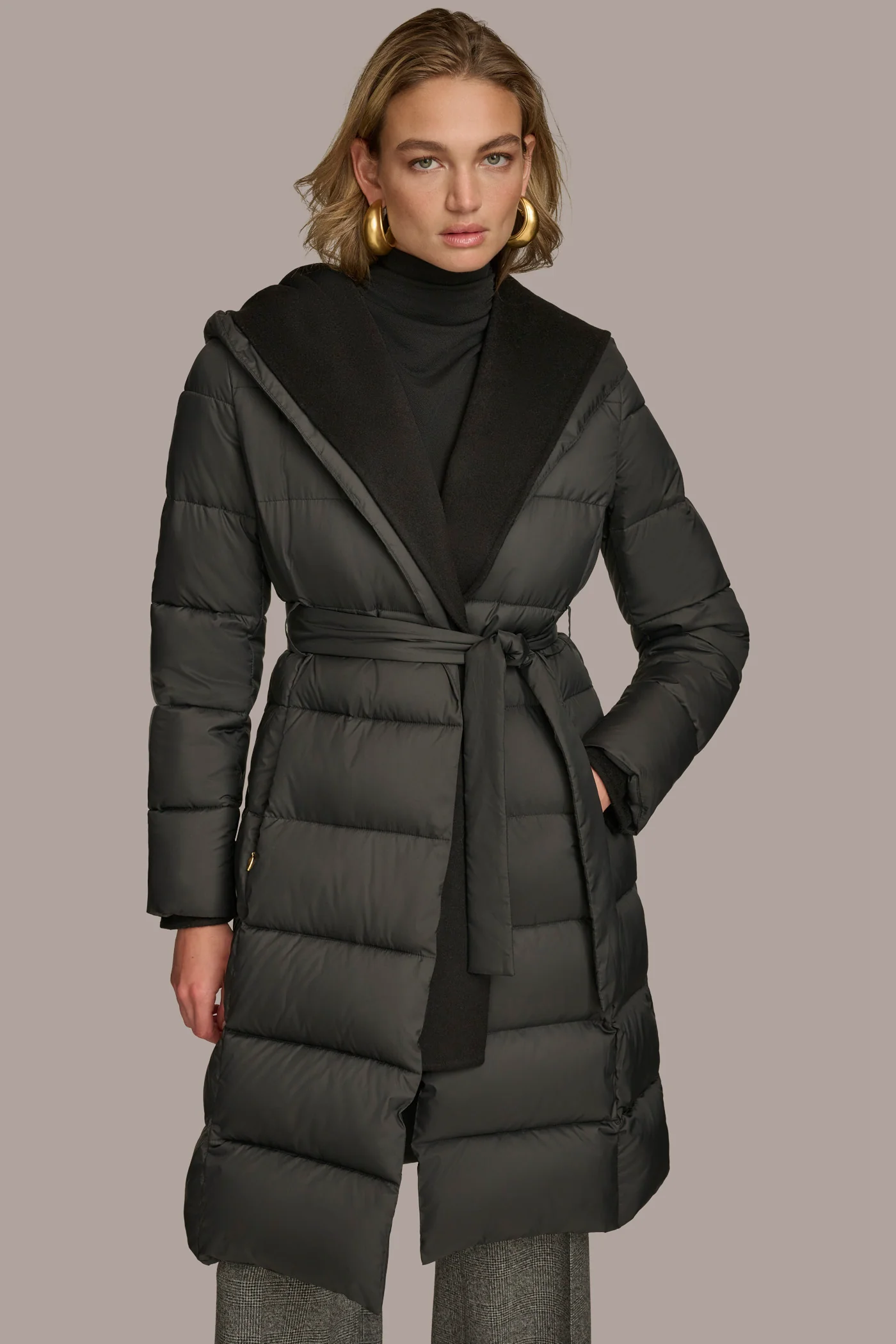 TIE WAIST PUFFER - VXVOV