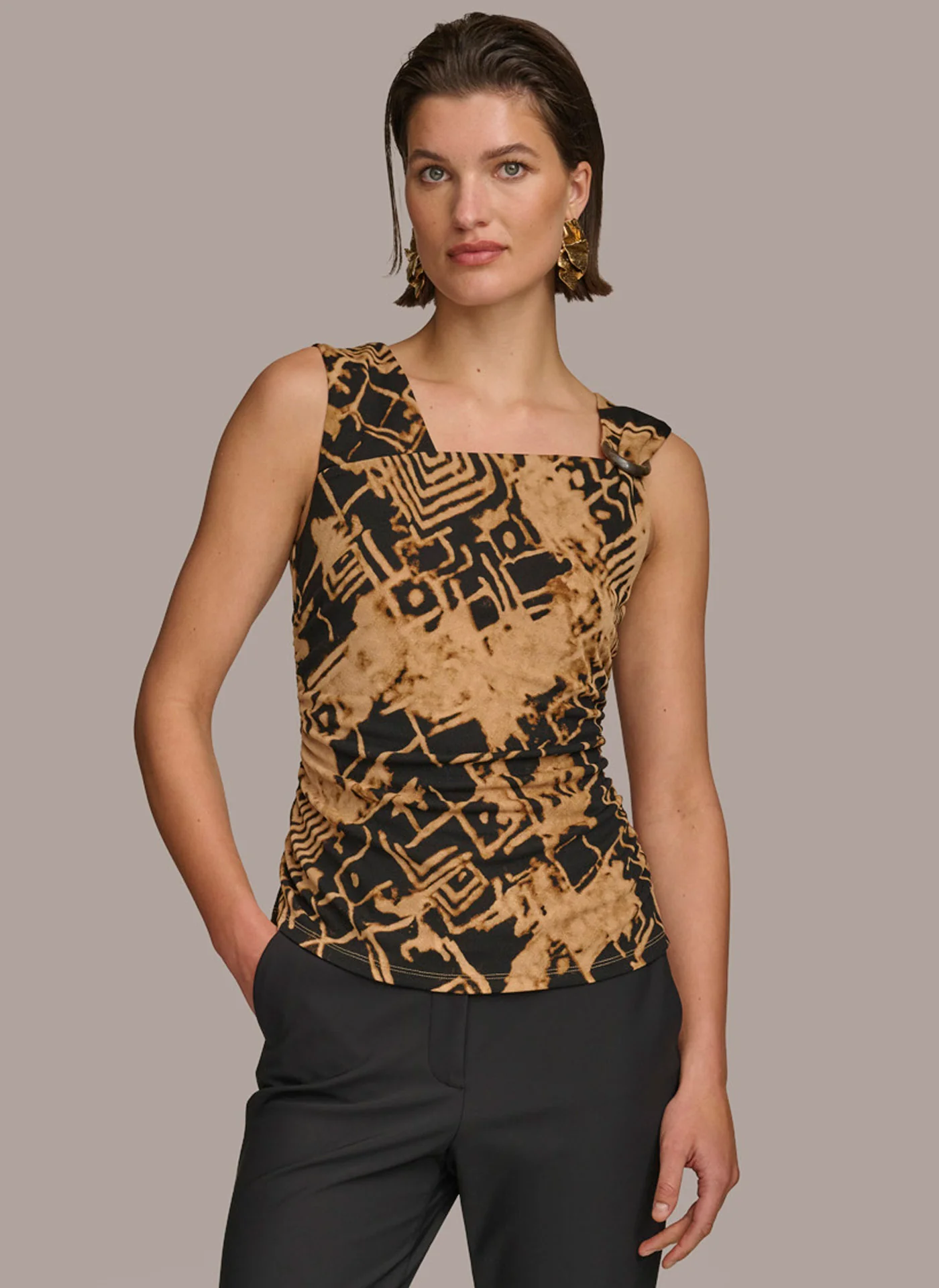 TORTOISE HARDWARE SHOULDER TOP - VXVOV
