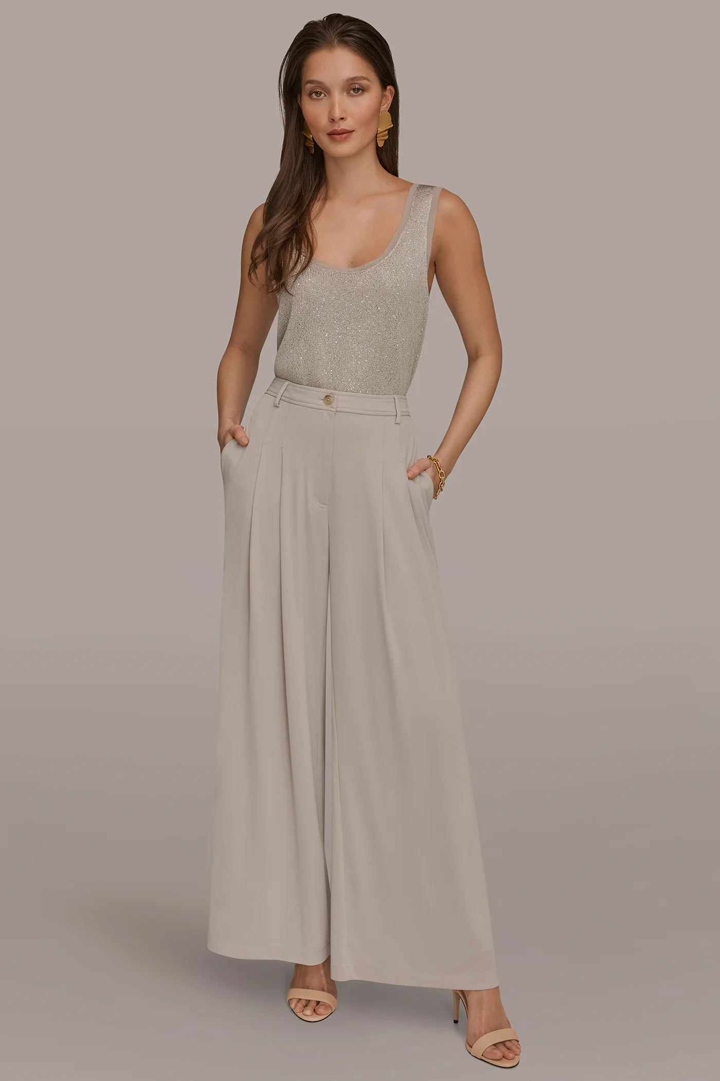 PLEATED KNIT PANT - VXVOV