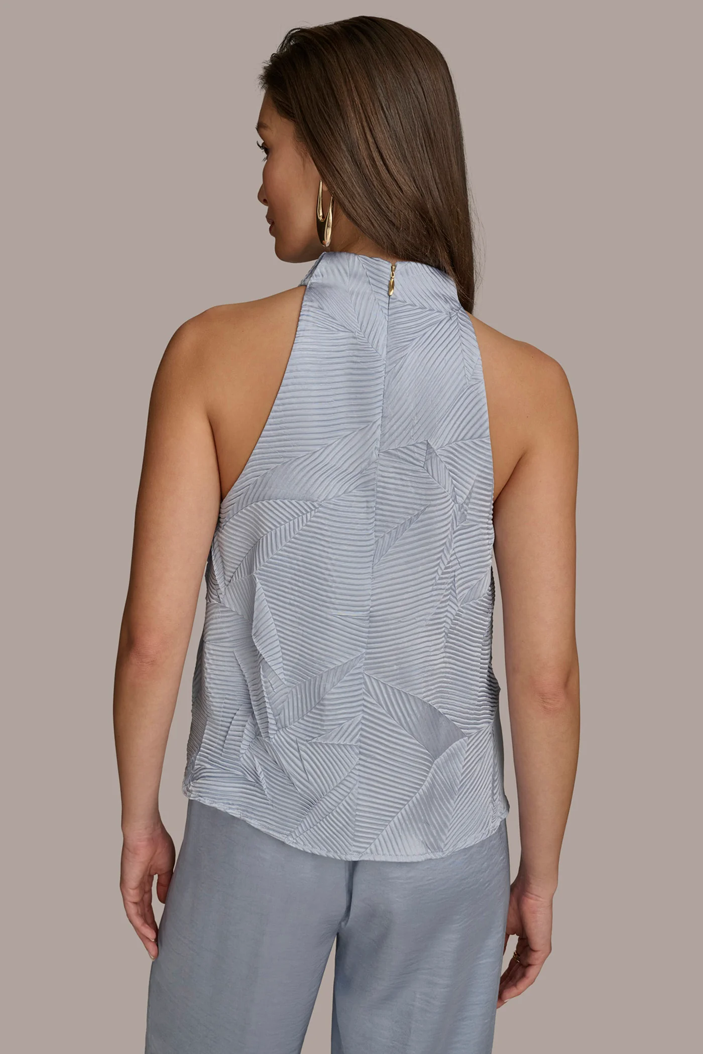 TEXTURED TOP WITH ANGLED HEM - VXVOV