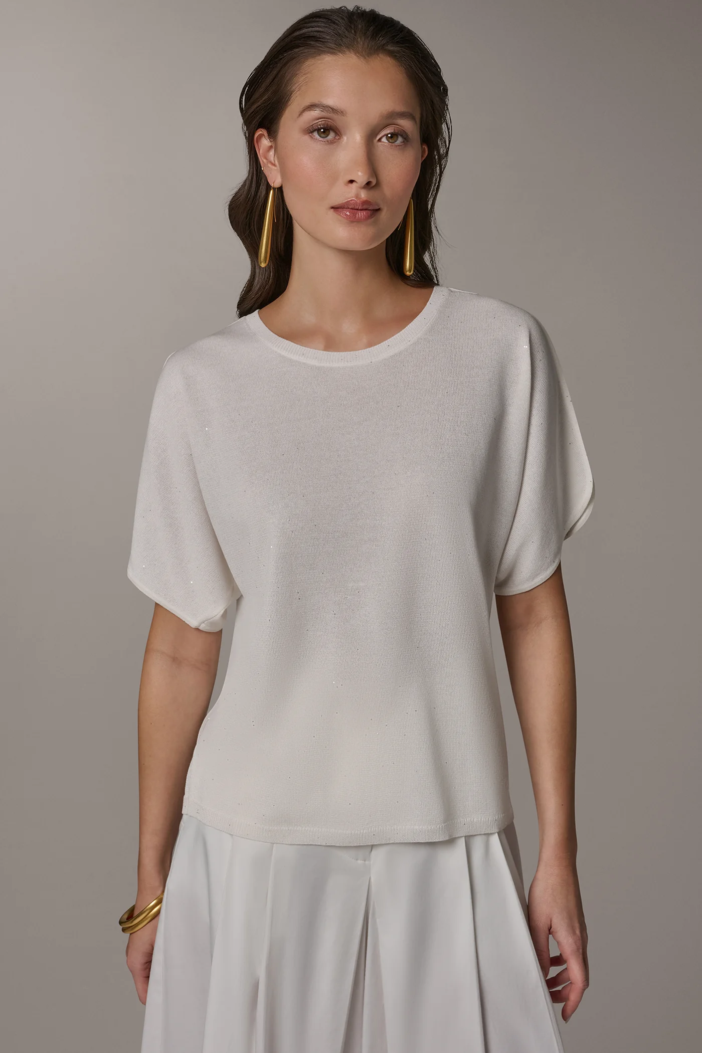 SEQUIN SPLIT SLEEVE SWEATER - VXVOV