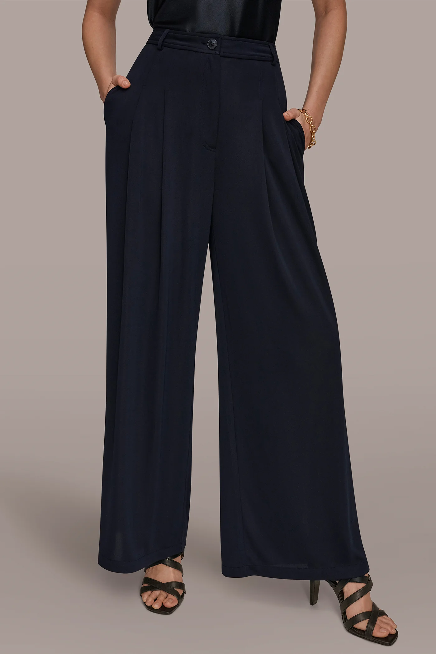 PLEATED KNIT PANT - VXVOV